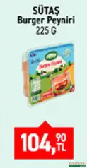 SÜTAŞ BURGER PEYNİRİ 225 G fiyat ve kampanya bilgisi